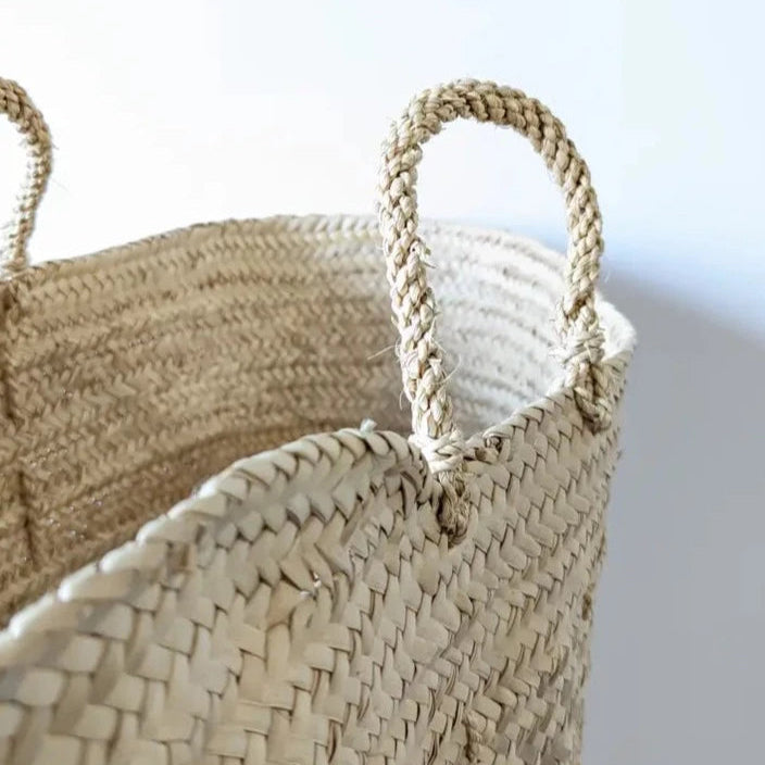 手工編織棕櫚纖維籃