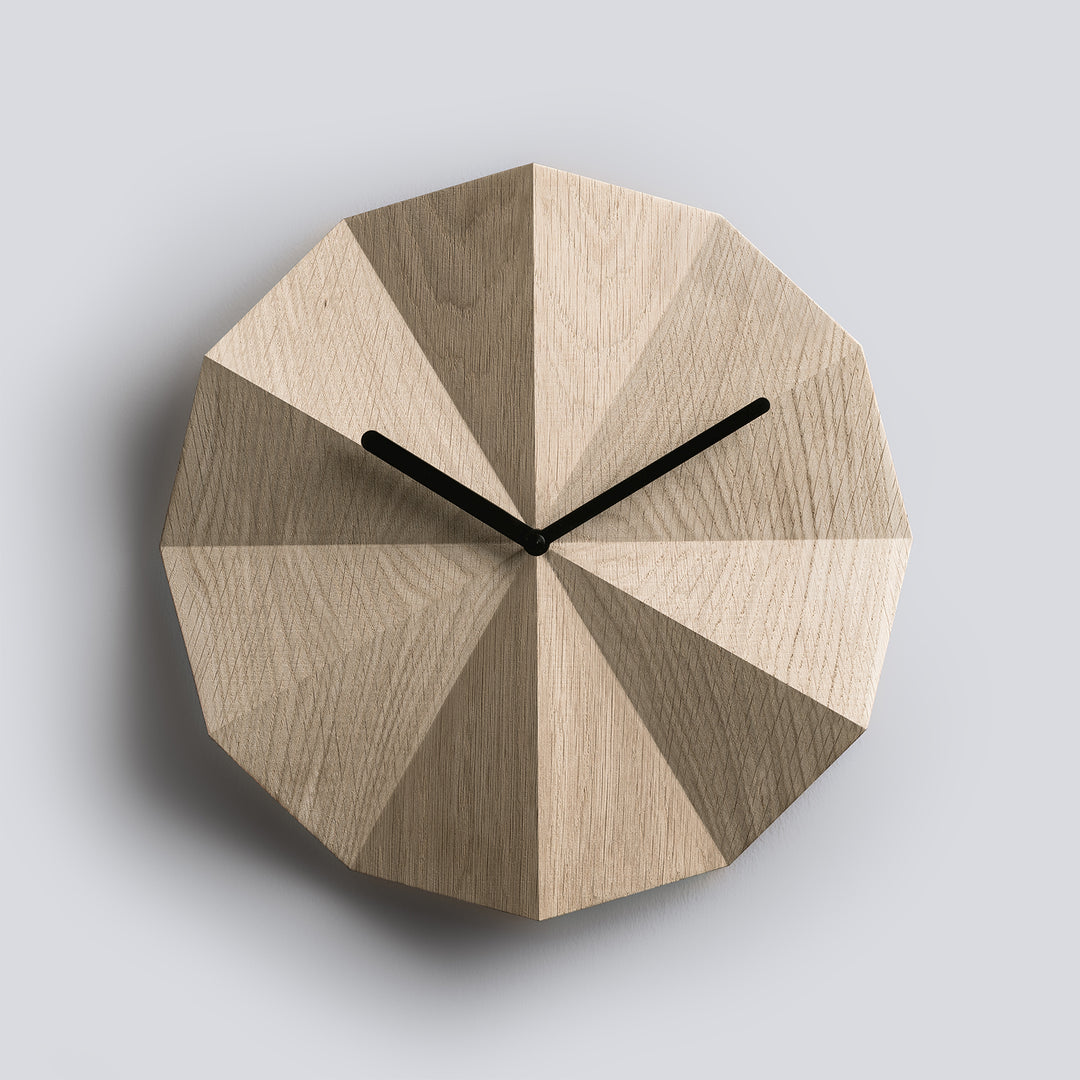 Delta 時鐘 - 橡木